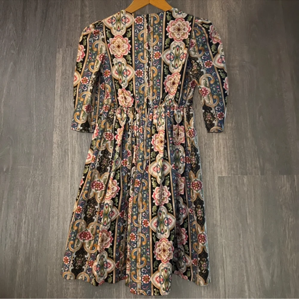 Ruth of Carolina Girls Floral Dress Cotton Size 8 Made‎ USA